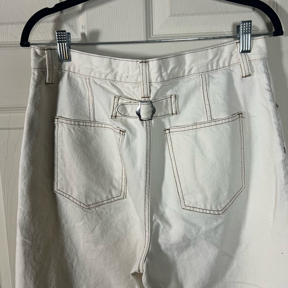 We The Free Free People Cream Ankle Jeans - Picture 6 of 6